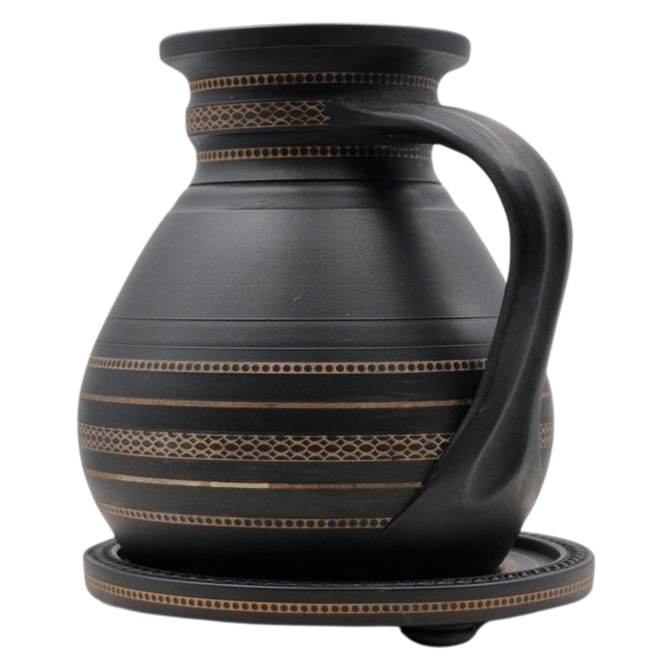 Ale Jug & Tray - Enamelled, inset, henry II
