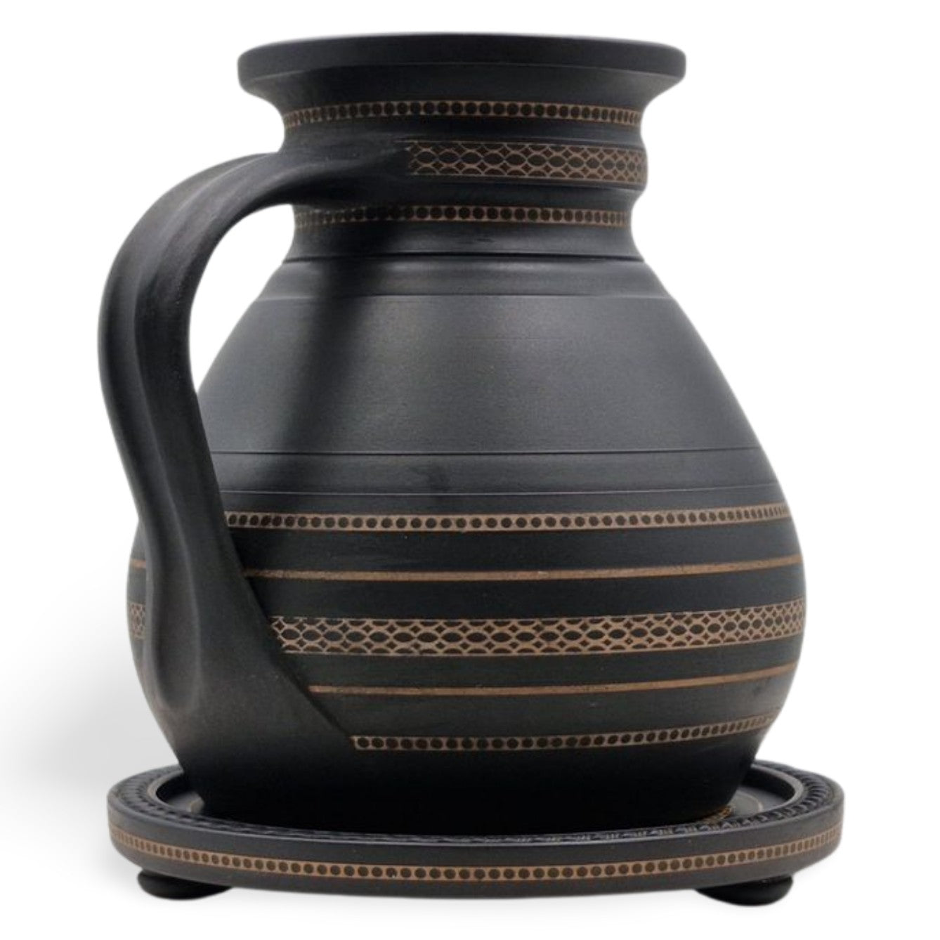Ale Jug & Tray - Enamelled, inset, henry II