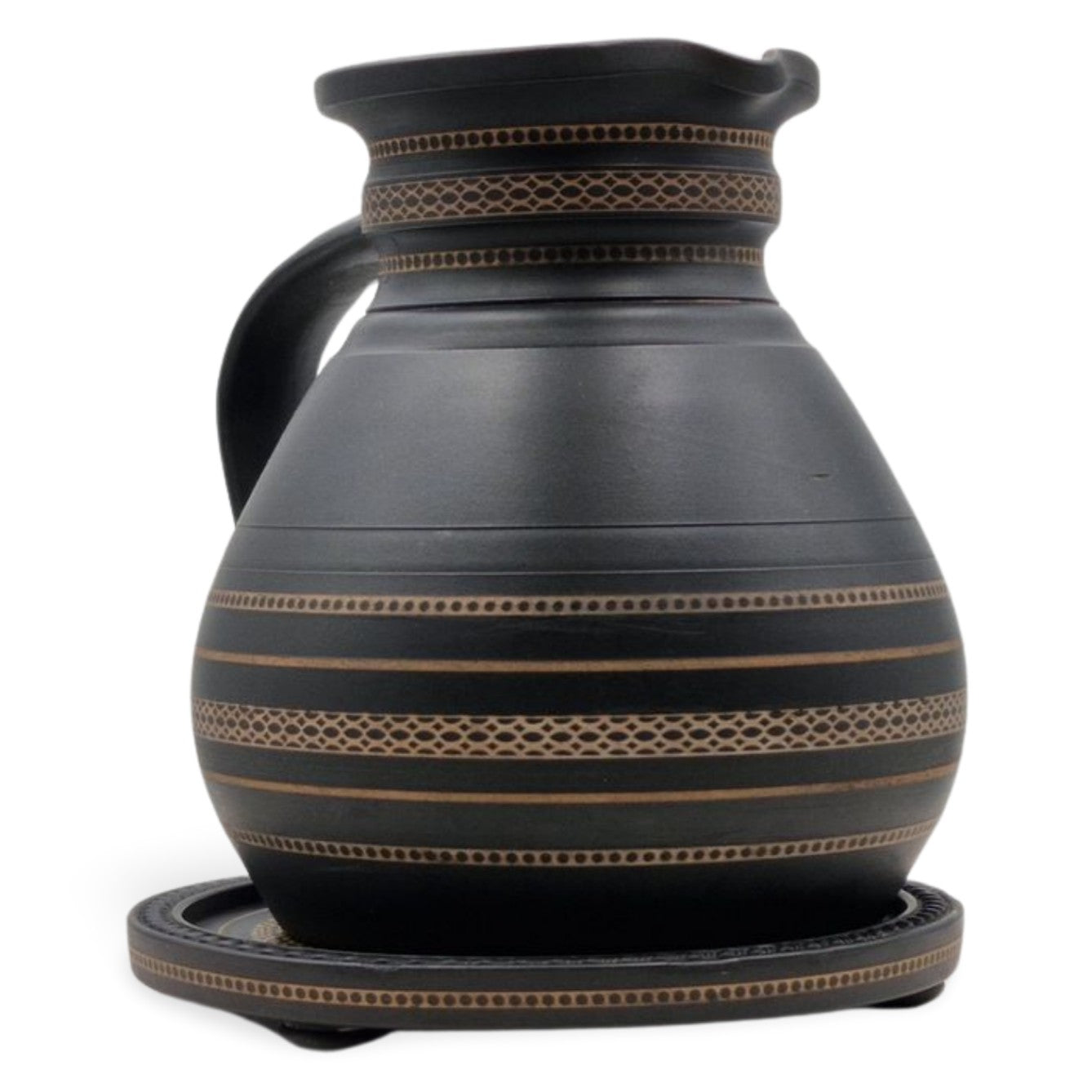 Ale Jug & Tray - Enamelled, inset, henry II