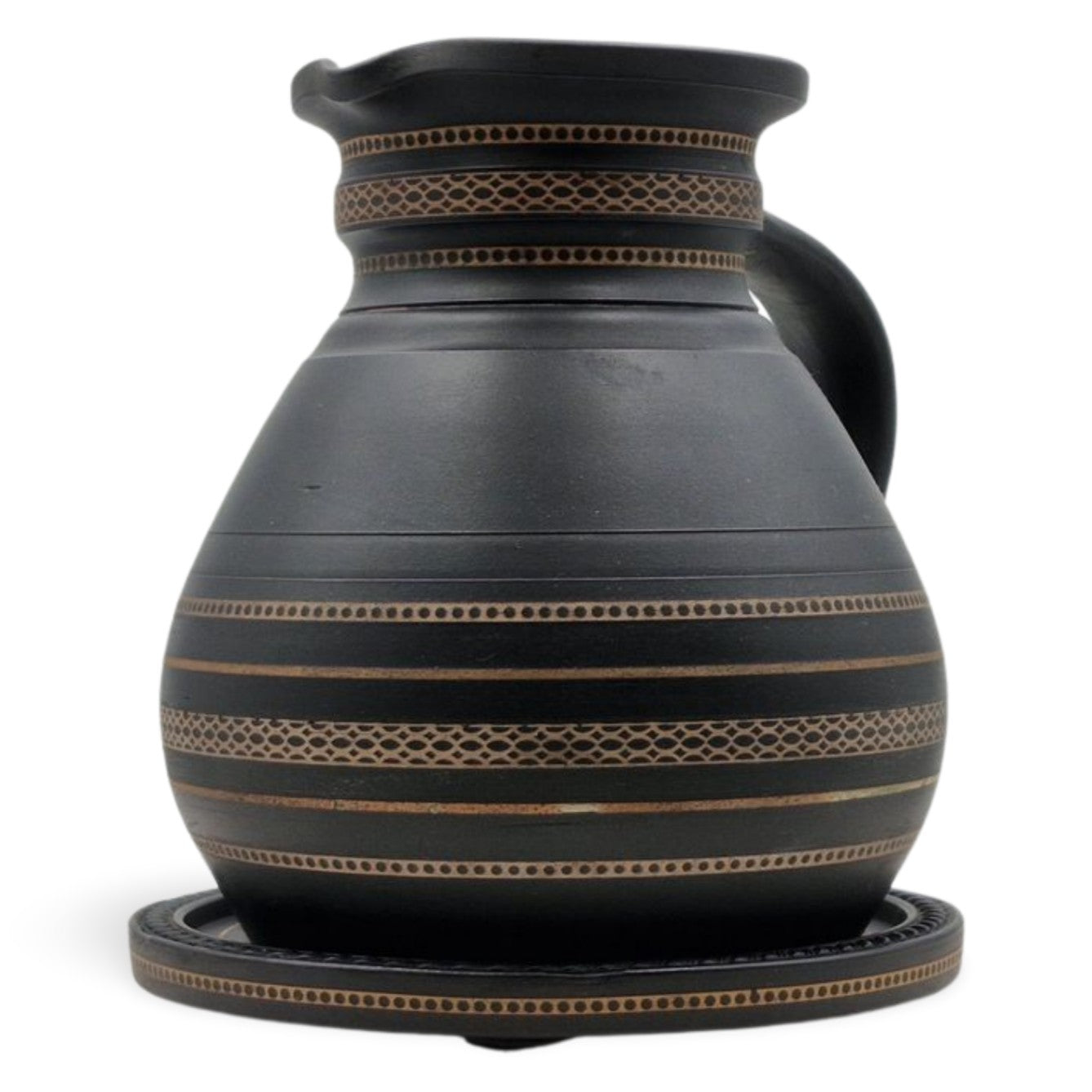 Ale Jug & Tray - Enamelled, inset, henry II