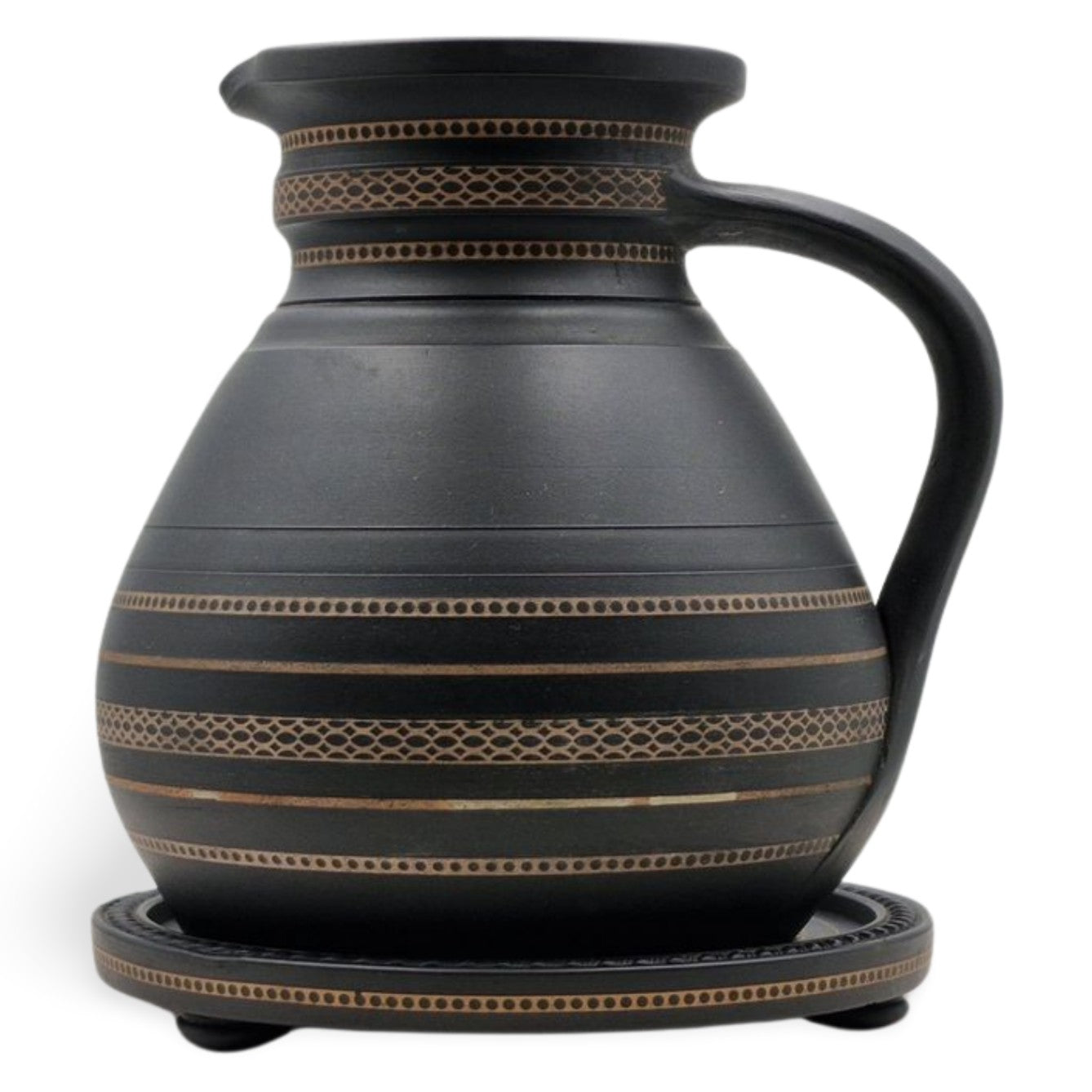 Ale Jug & Tray - Enamelled, inset, henry II