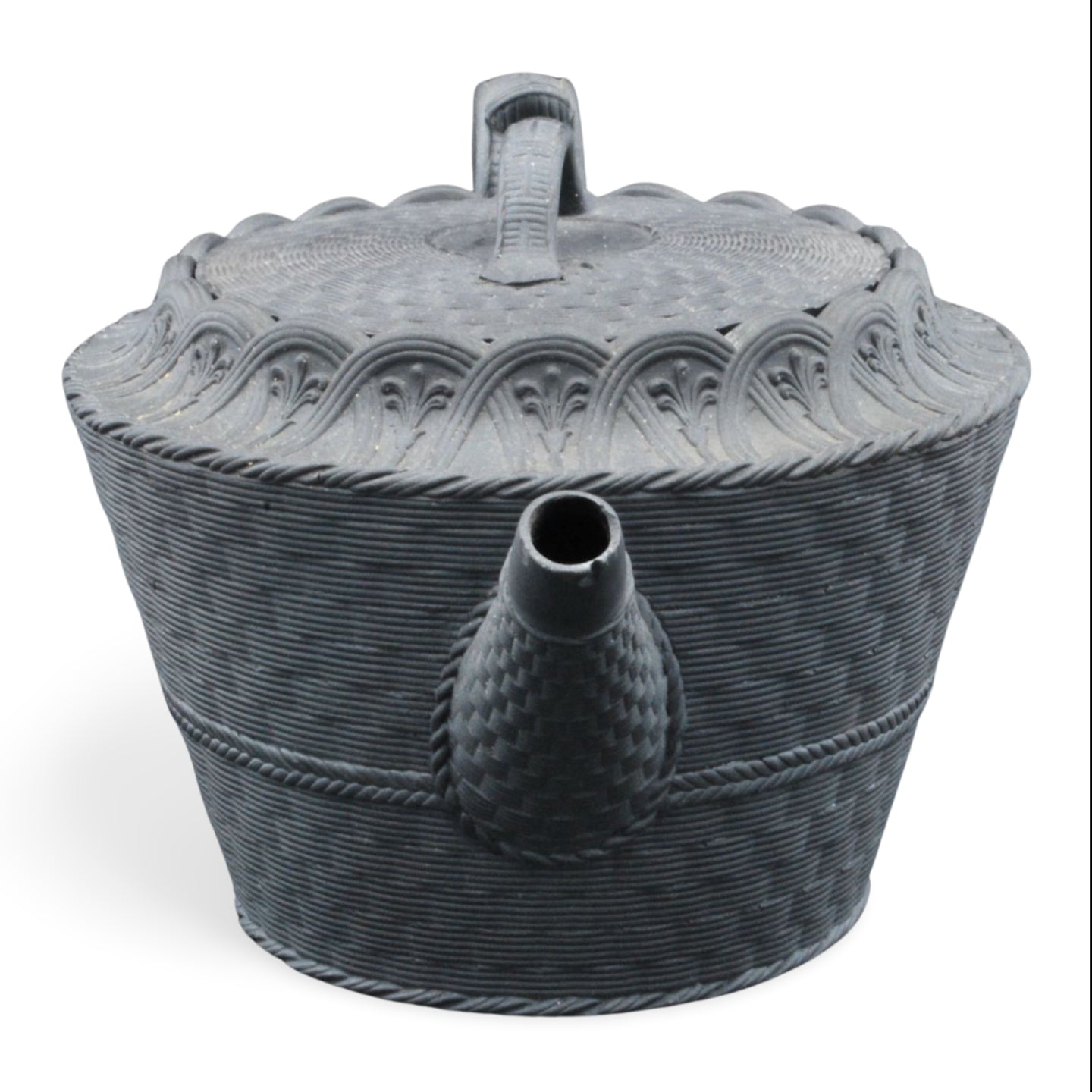 Teapot: basket weave