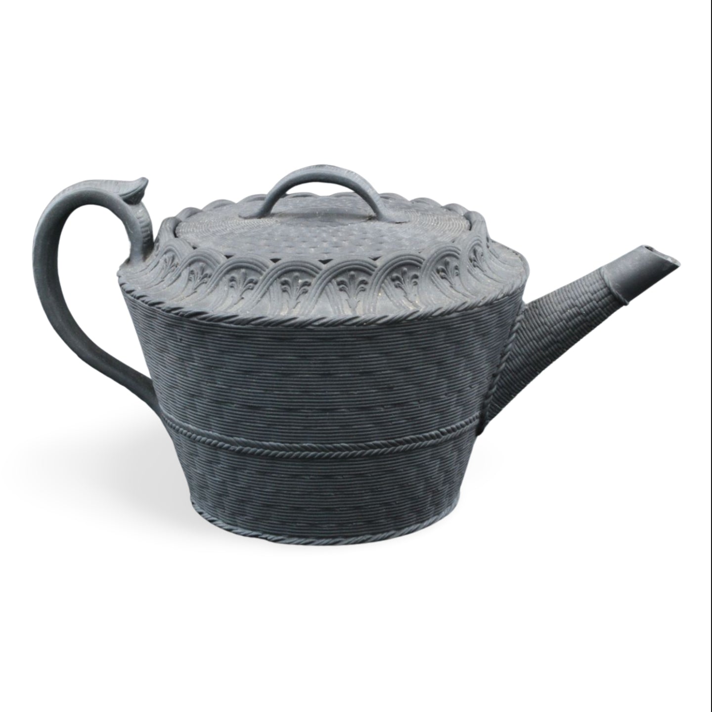 Teapot: basket weave