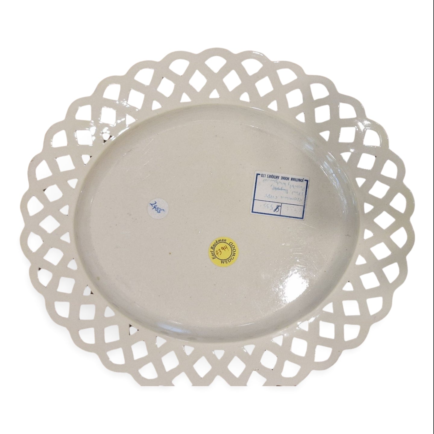 Pierced oval plate