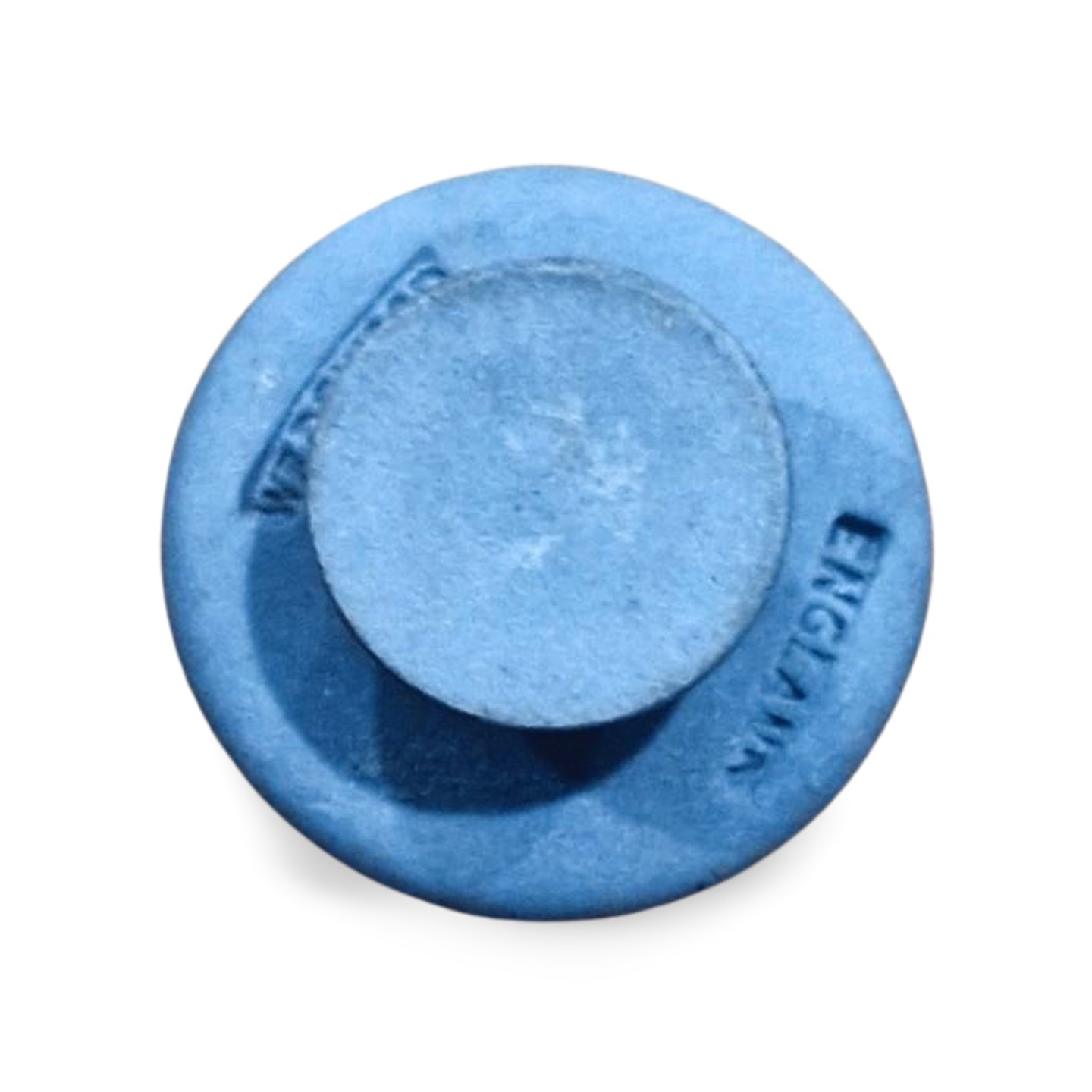 WIS Button: Black on blue, 1967