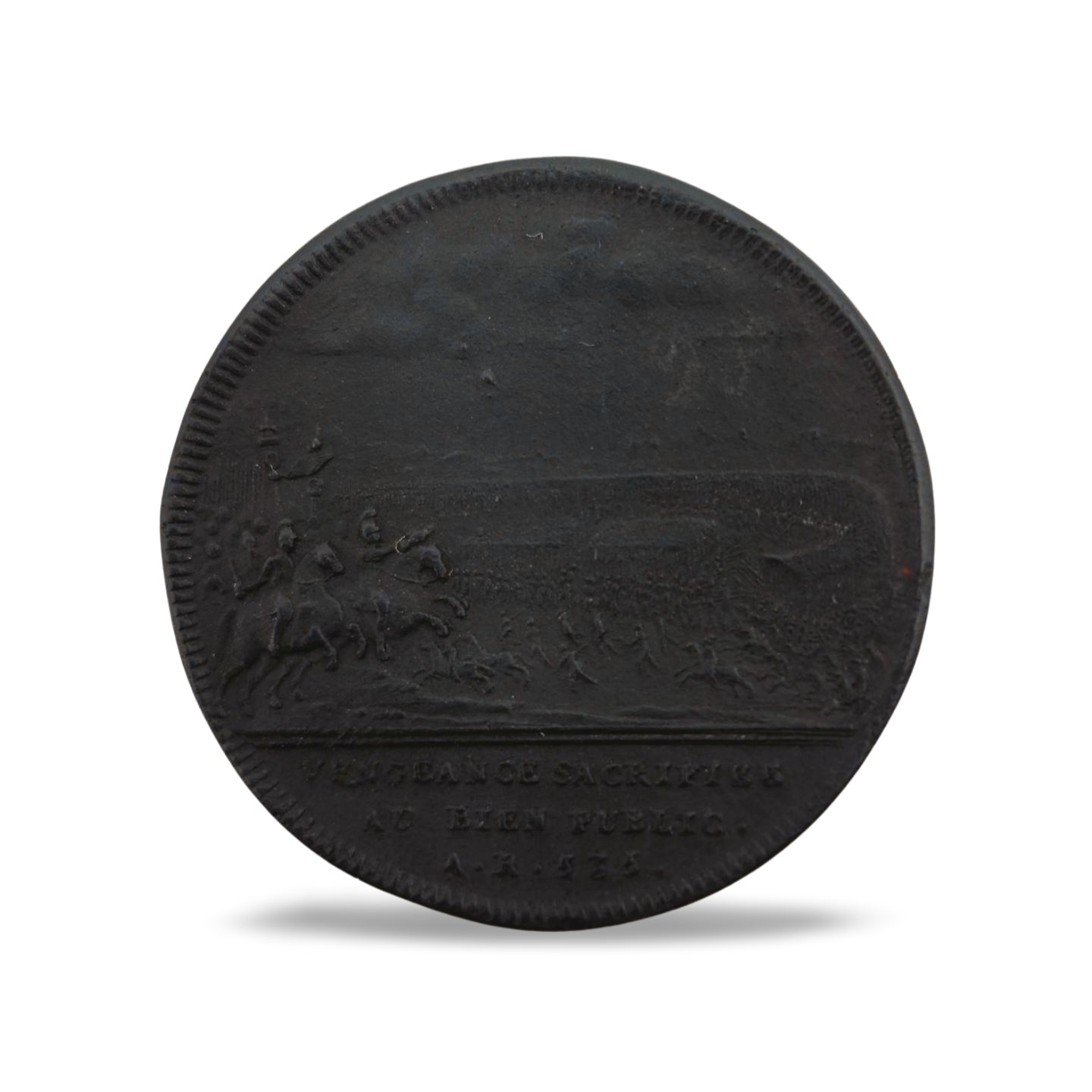 Dassier medal: obverse  VENGENCE SACRIFICE AU BIEN PUBLIC