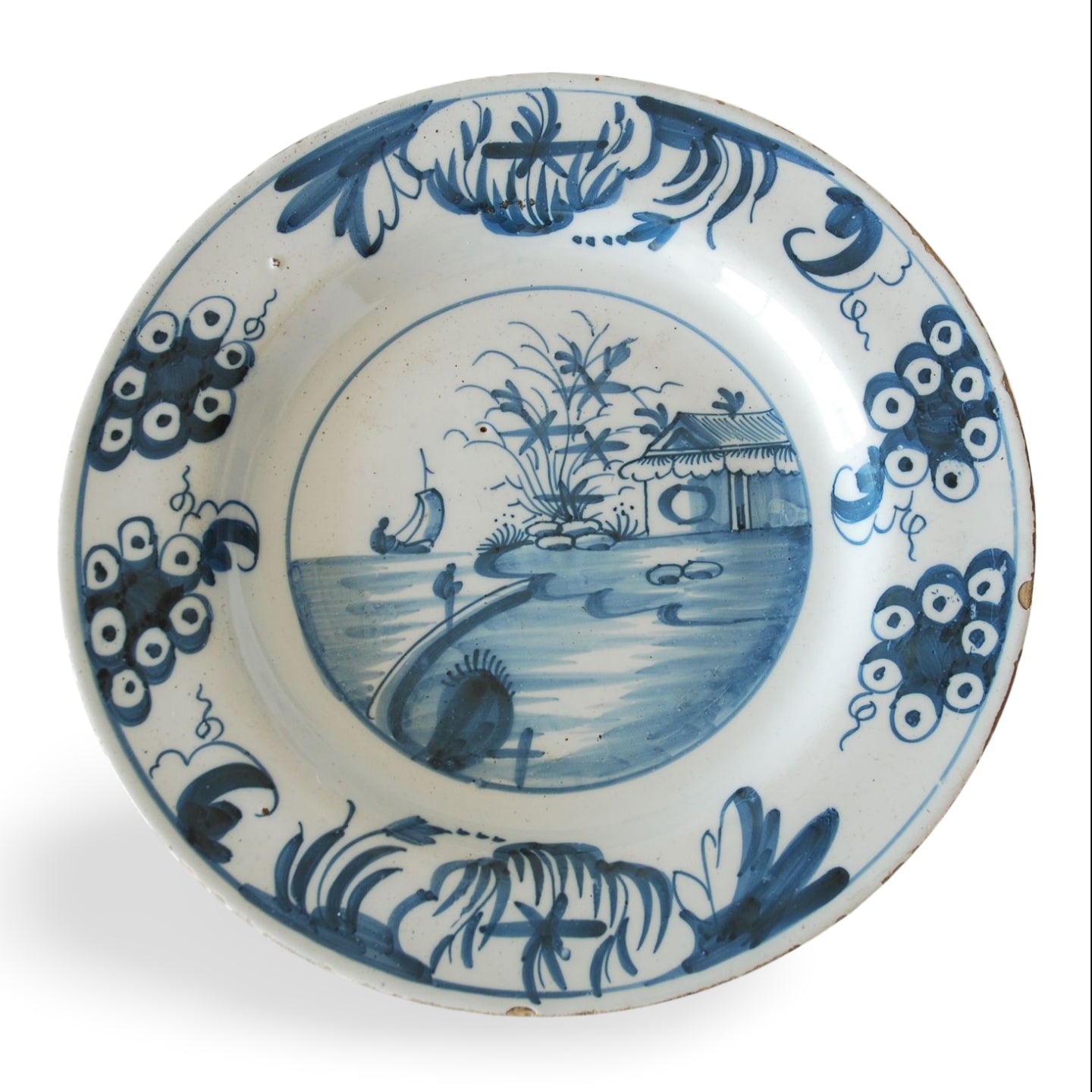 Plate: Boat in sail