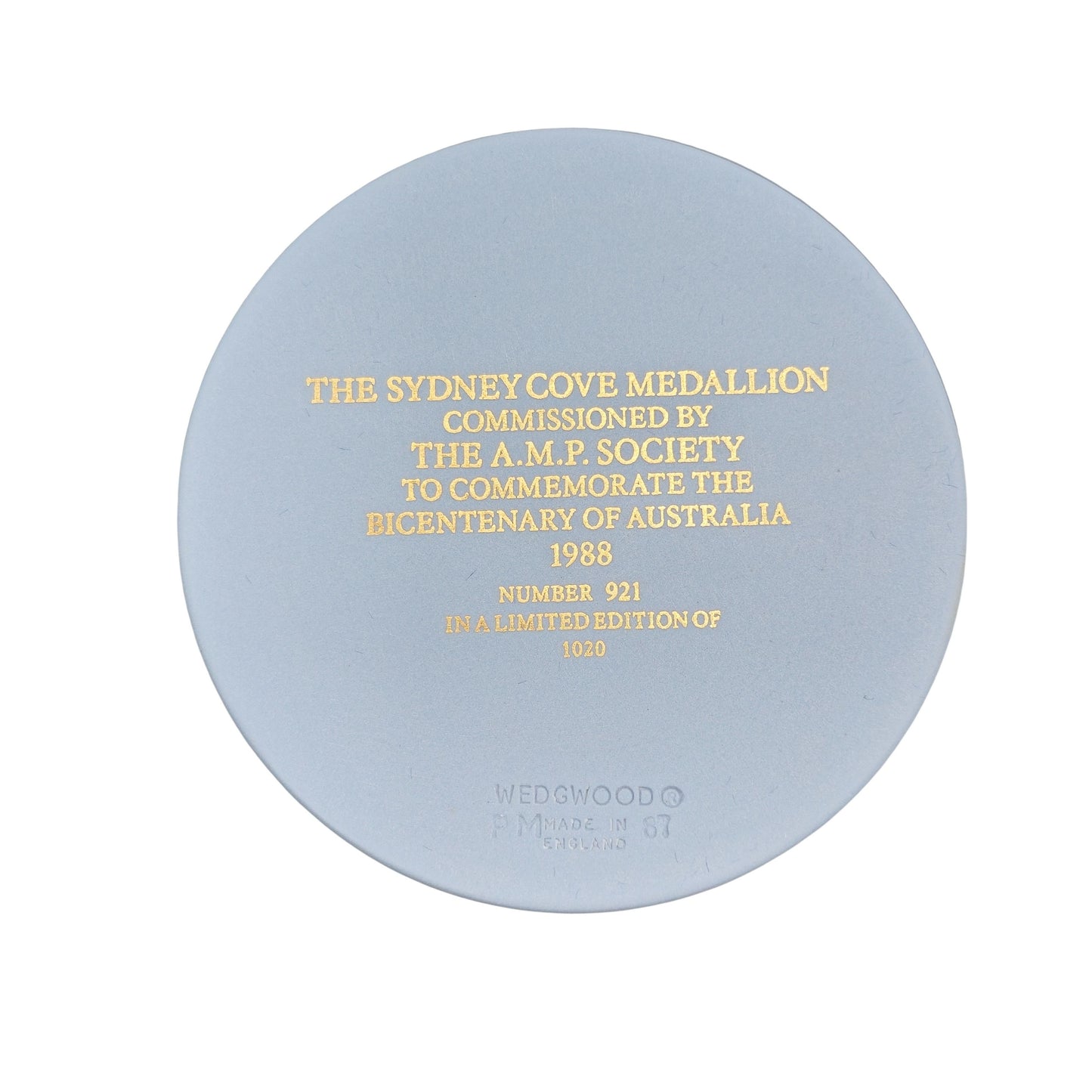 Sydney Cove Medallion