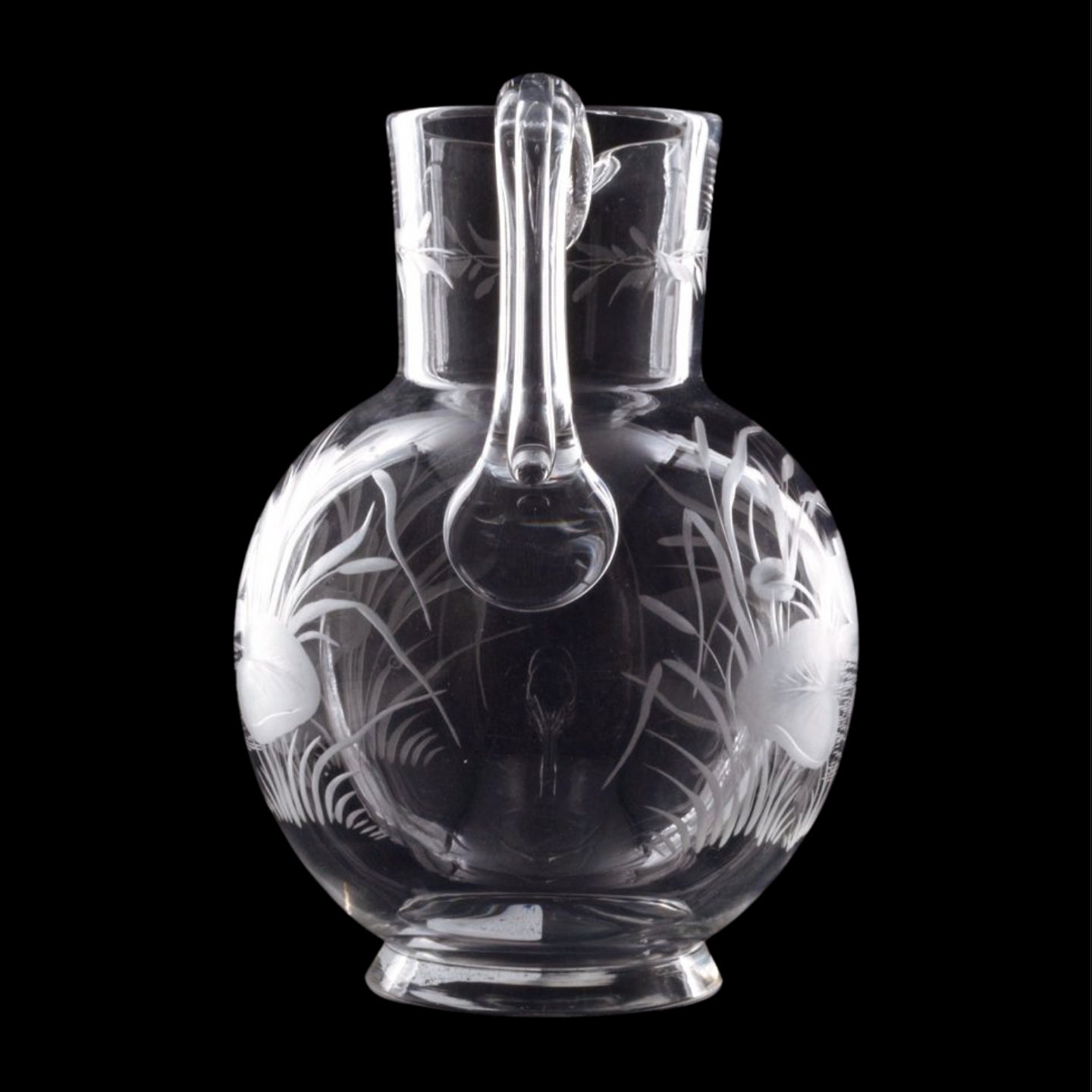 A Stourbridge glass jug