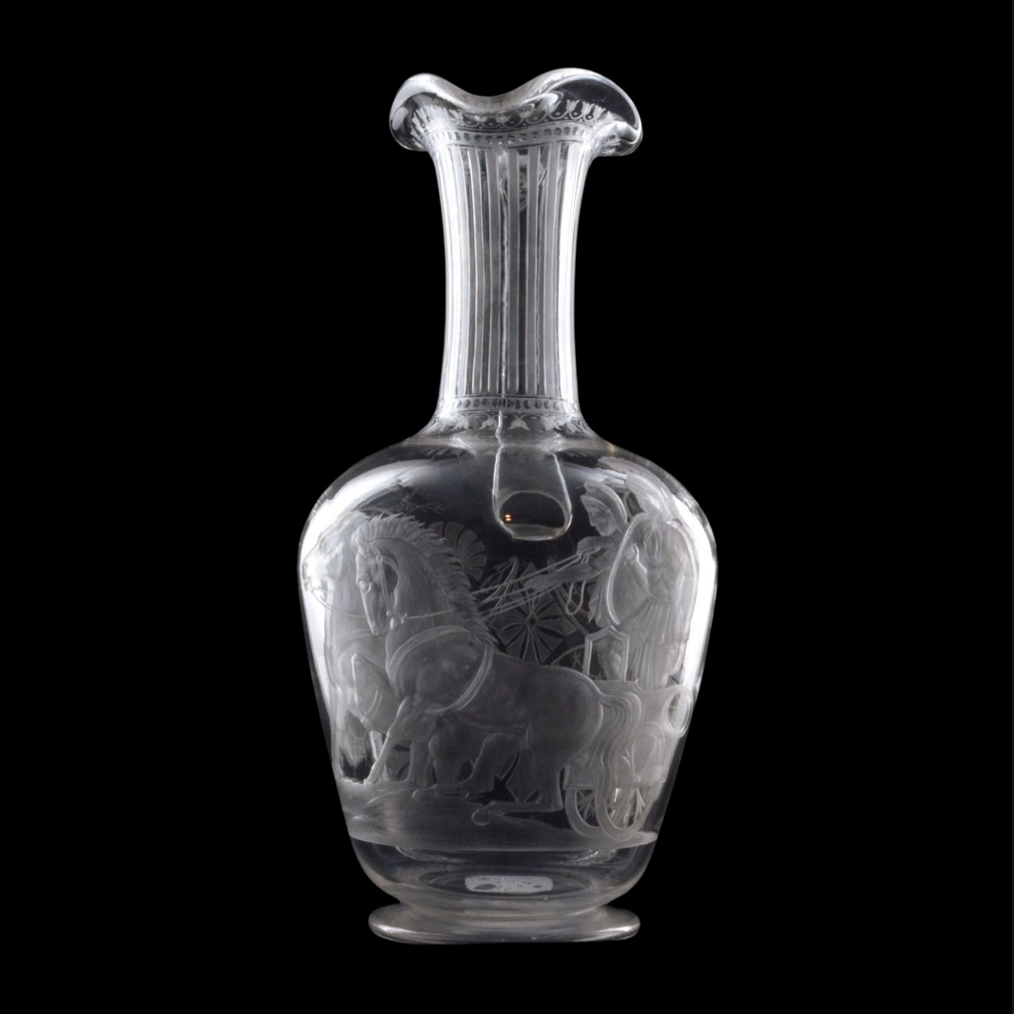 Stourbridge Etruscan claret jug