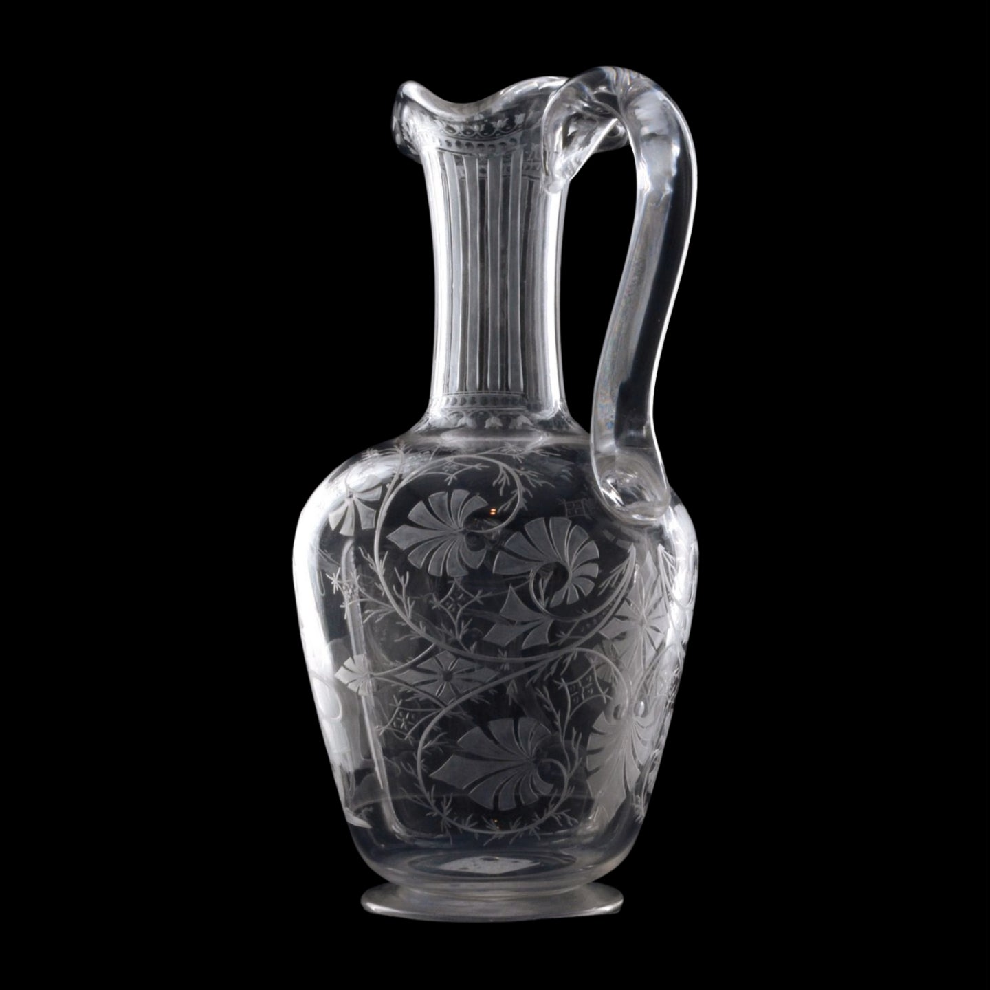 Stourbridge Etruscan claret jug