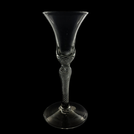 An air-twist wine glass