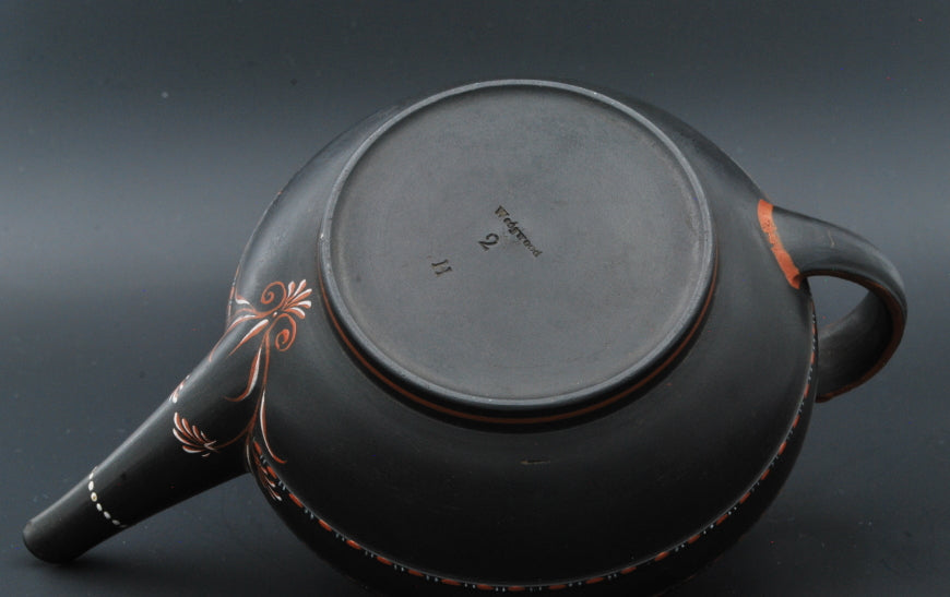 Teapot, encaustic painted