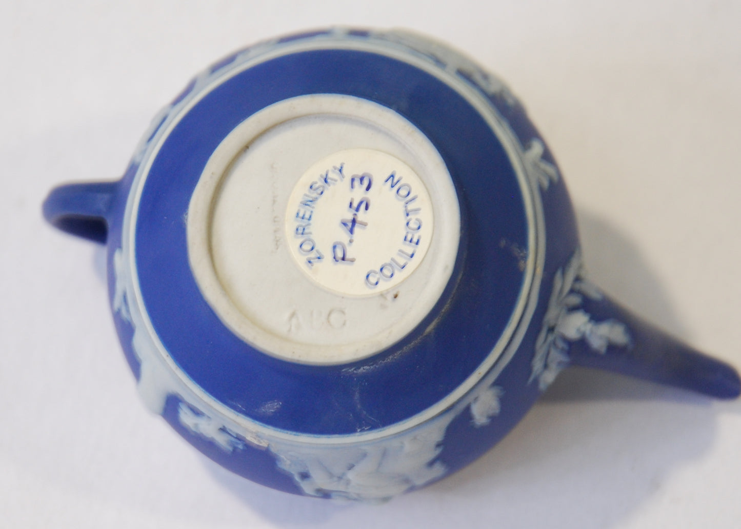 Miniature teawares: Teapot. Bourbonnaise shepherd.