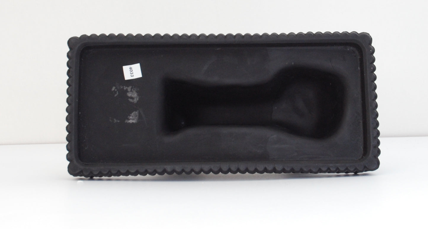 Pair sphinxes in Black Glass