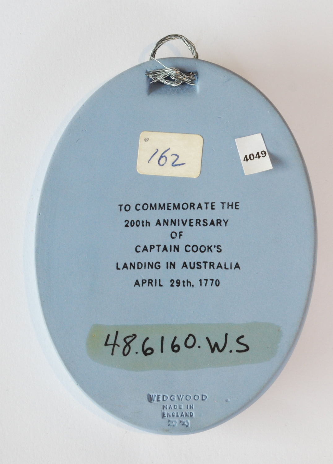 Portrait Medallion: Capt Cook