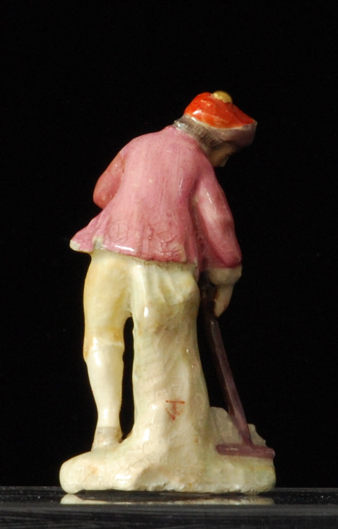Miniature Figure: Gardener with rake