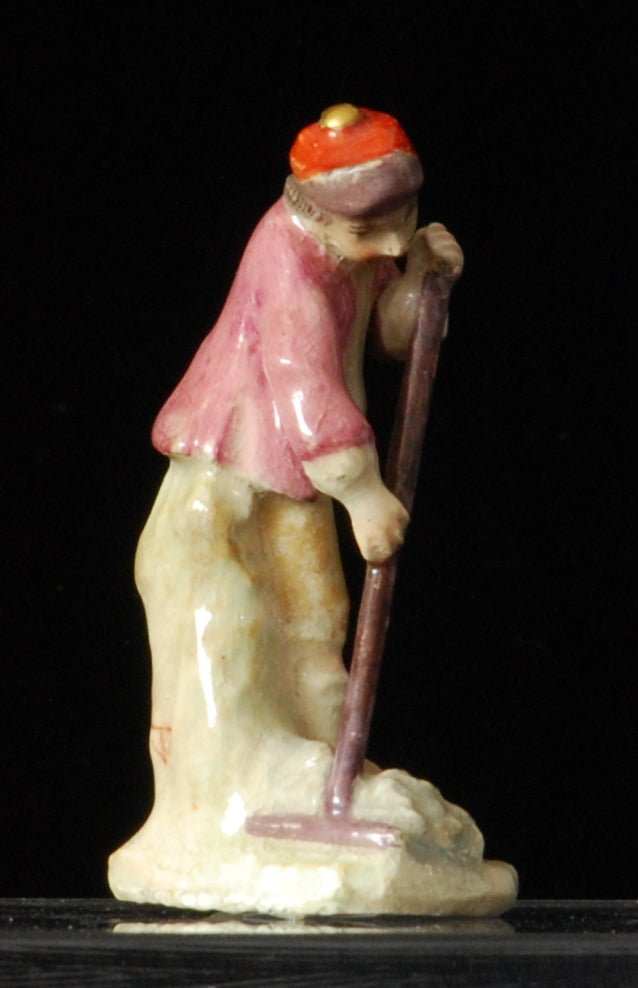 Miniature Figure: Gardener with rake