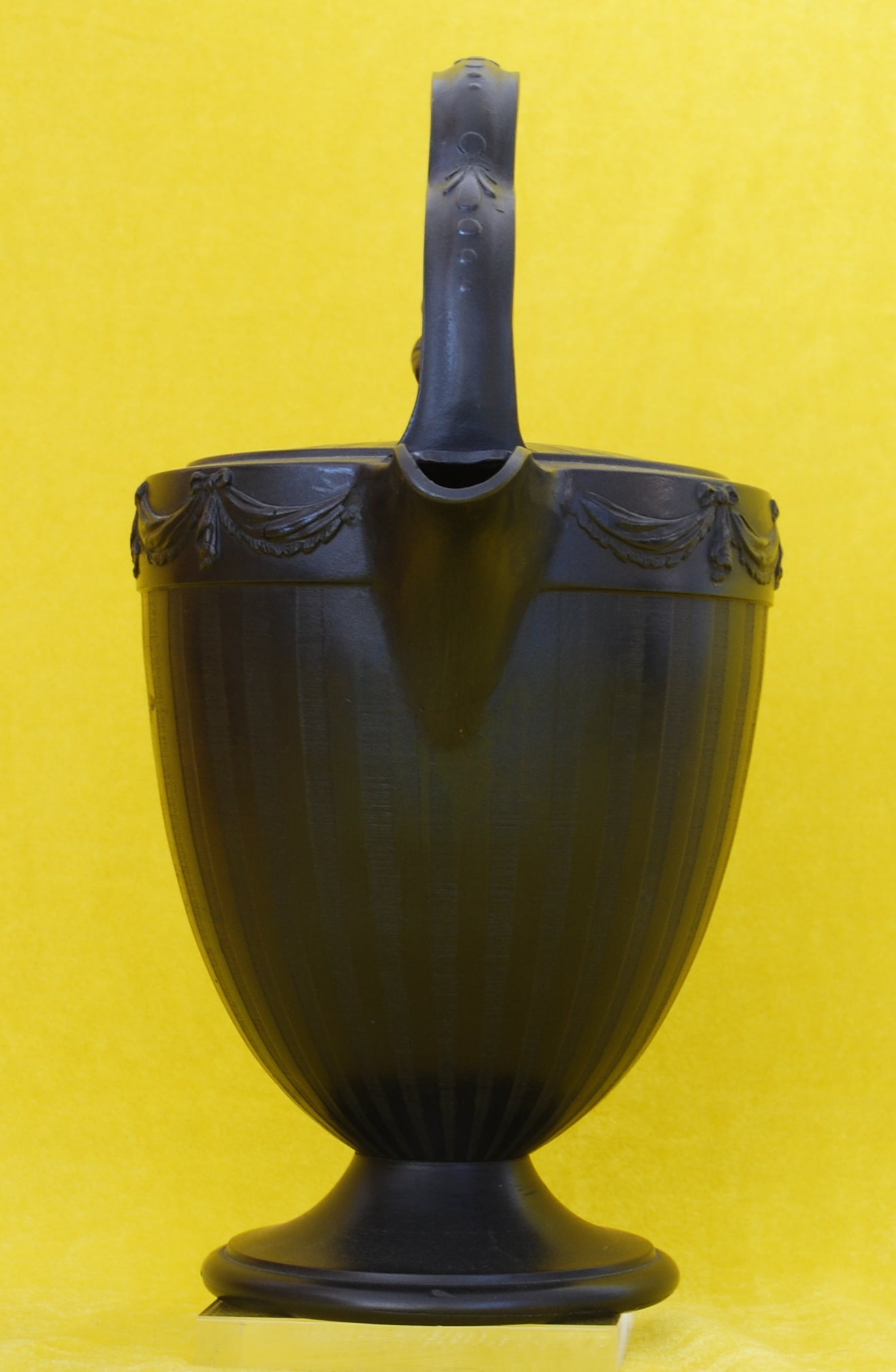 Rum Kettle, Engine turned. Winter finial.