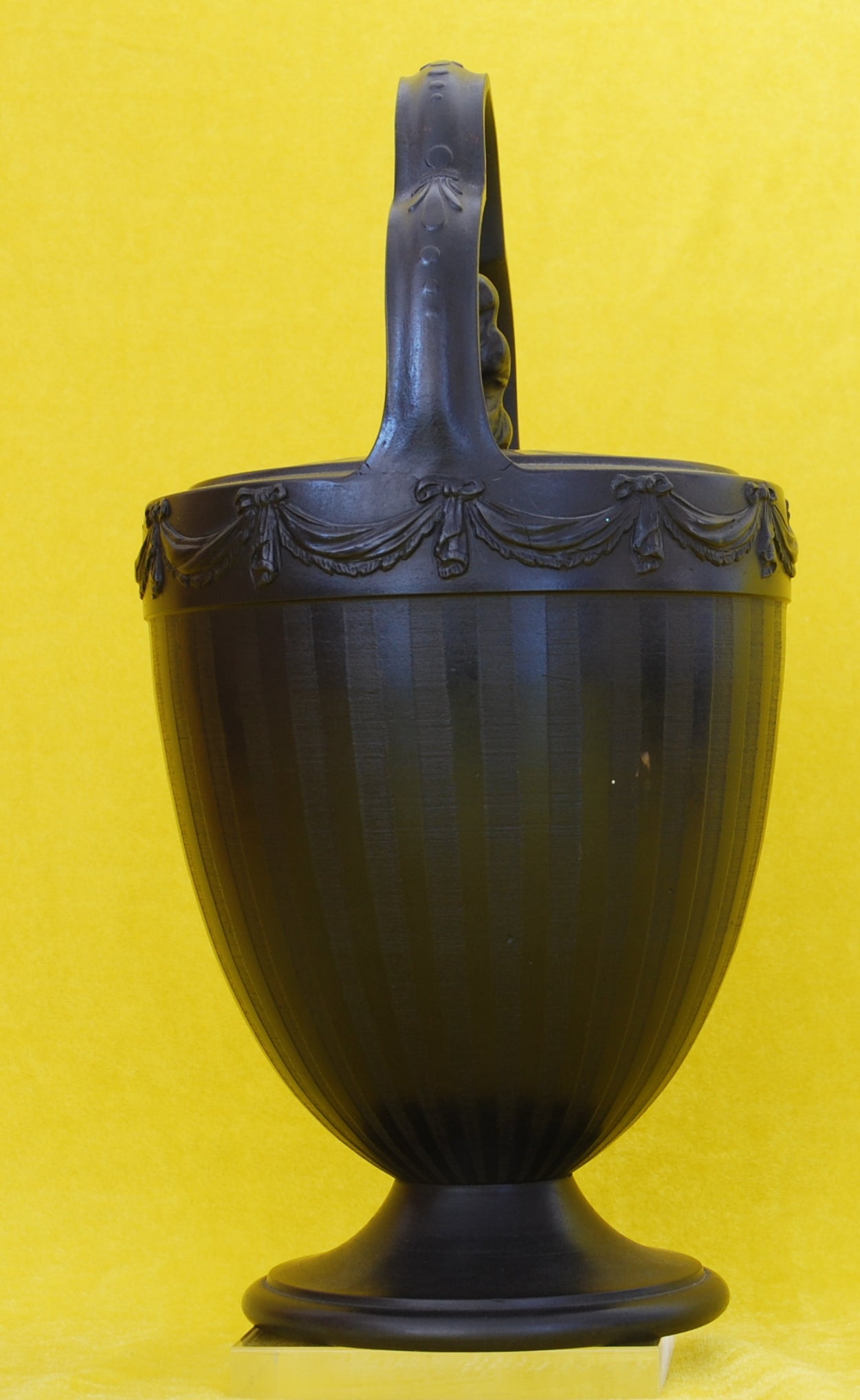 Rum Kettle, Engine turned. Winter finial.