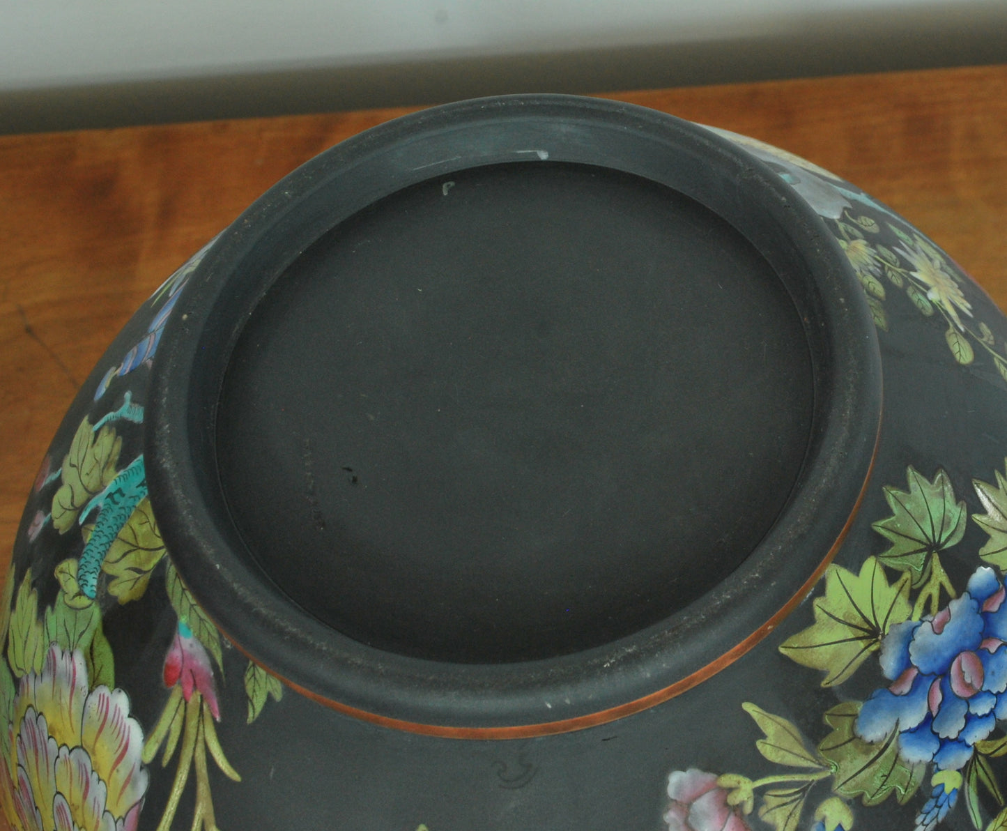 Pair Chinese Bird globular potpourris