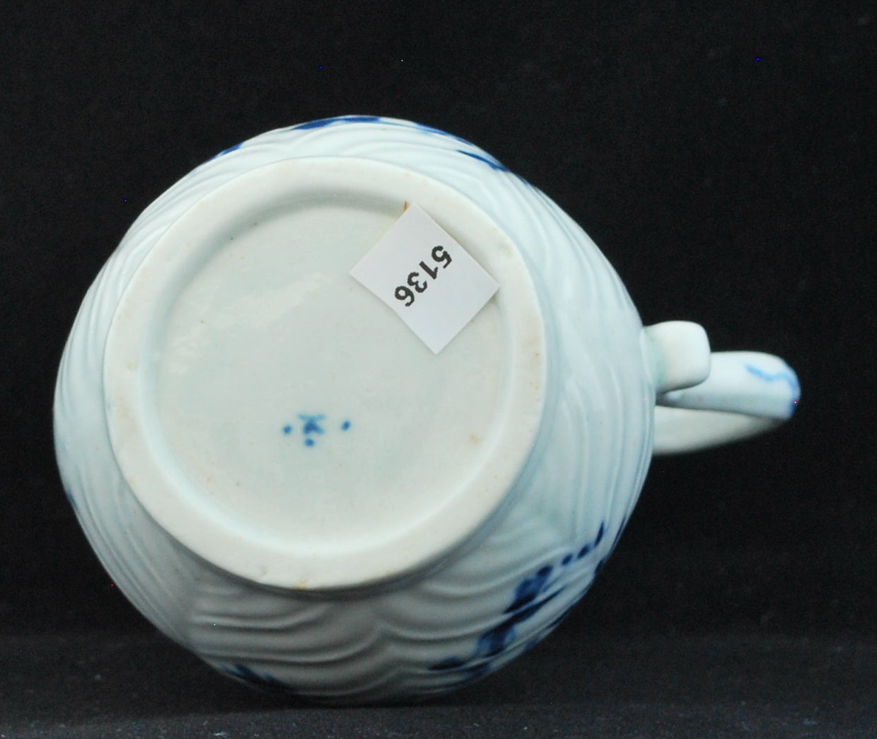 Tall Creamer: Feather Moulded, Flowers