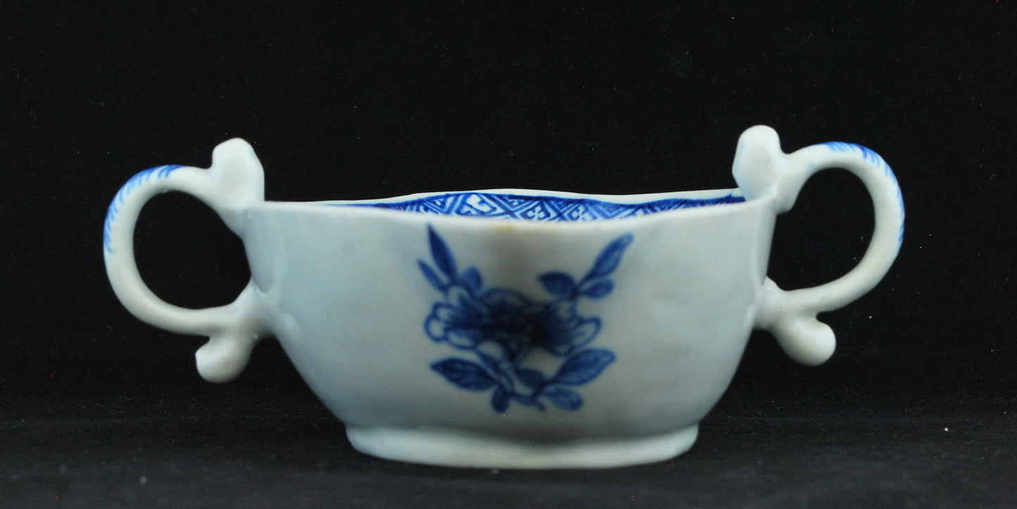 Sauce Boat, two handled, bird in branches