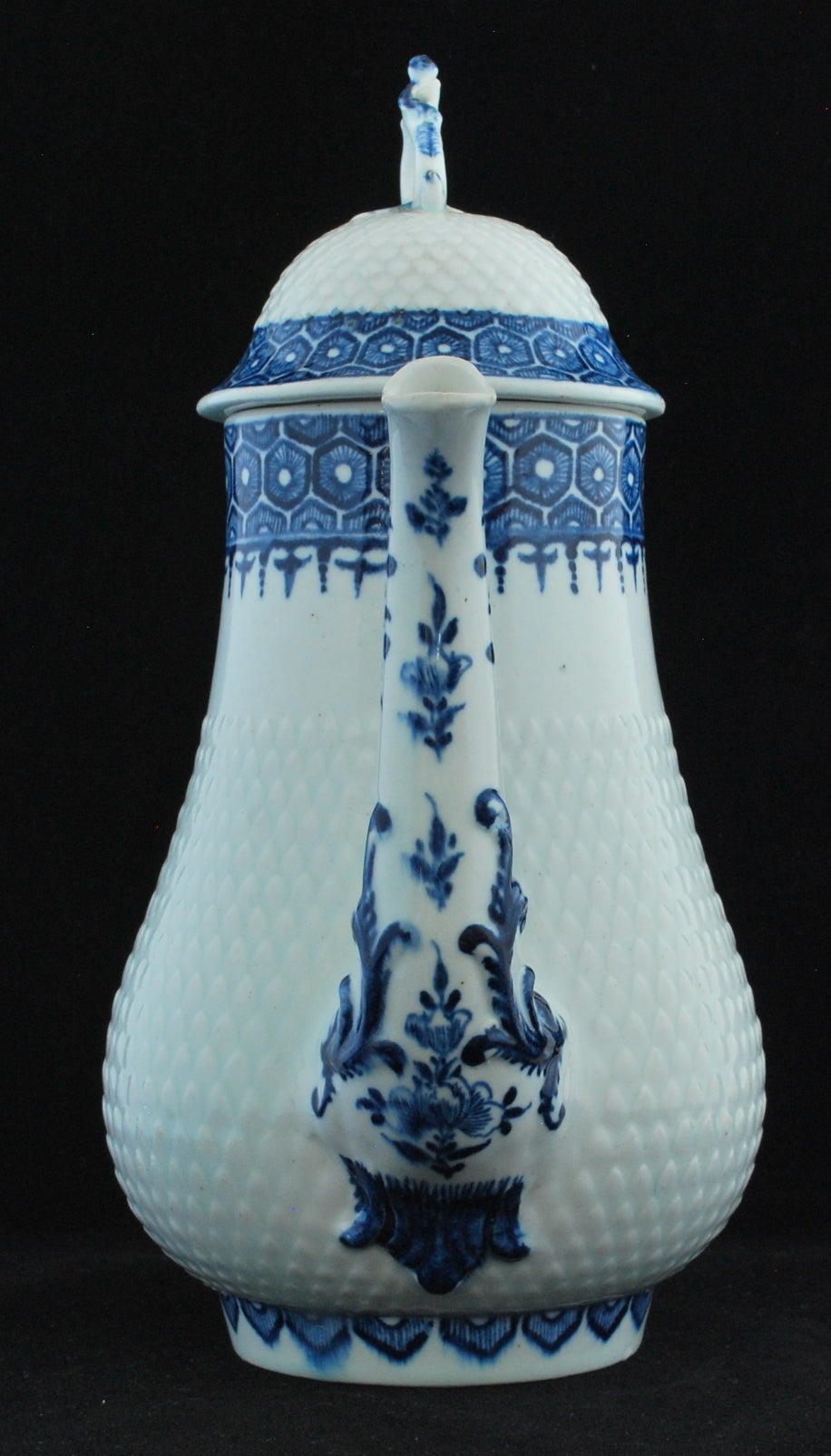 Coffee Pot, diamond pattern