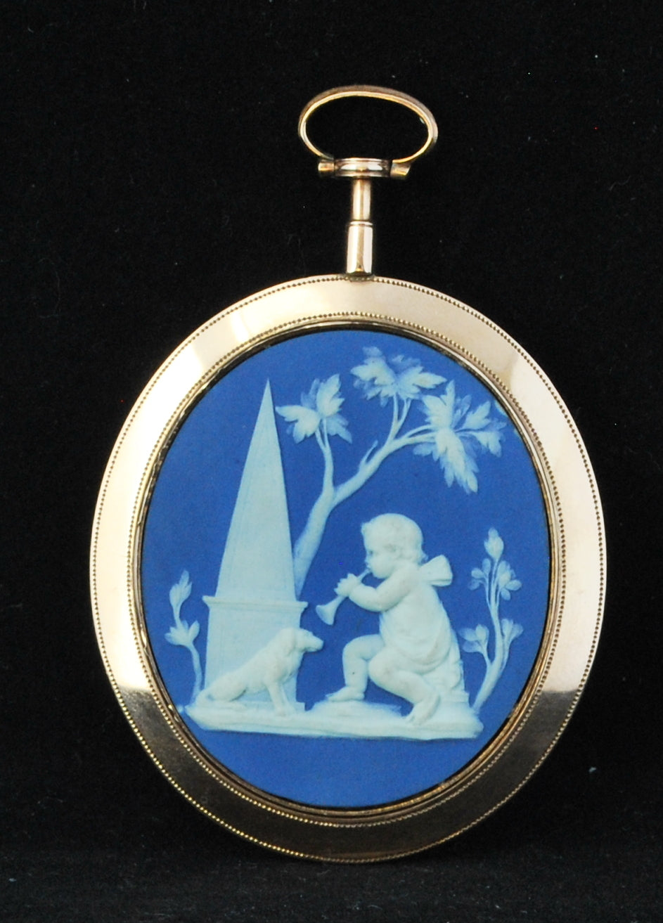 Gold framed portrait medallion - Danish