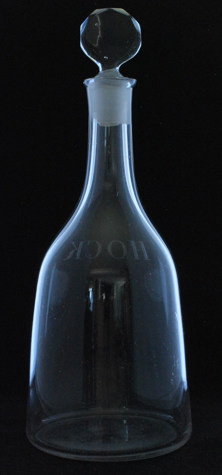 Georgian sugarloaf decanter, HOCK