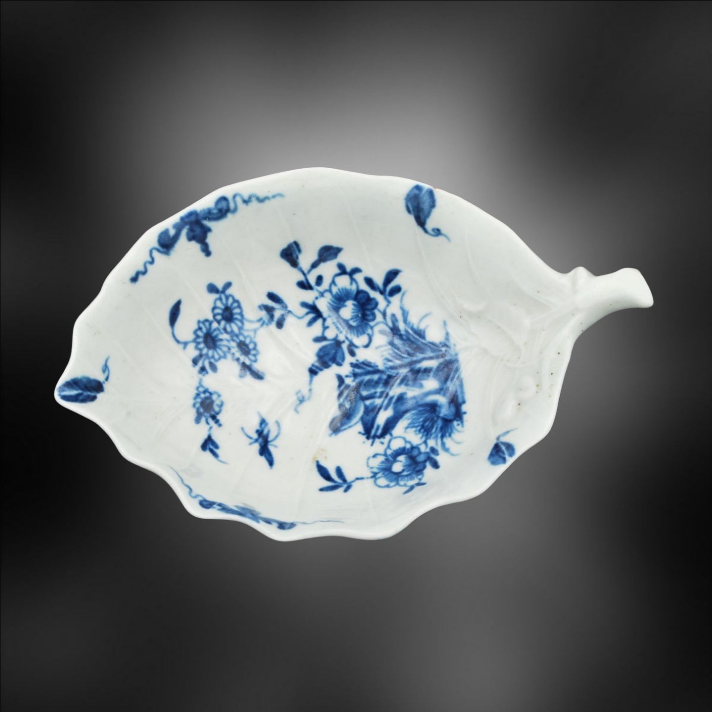 Leaf dish, Two Peony Rockbird