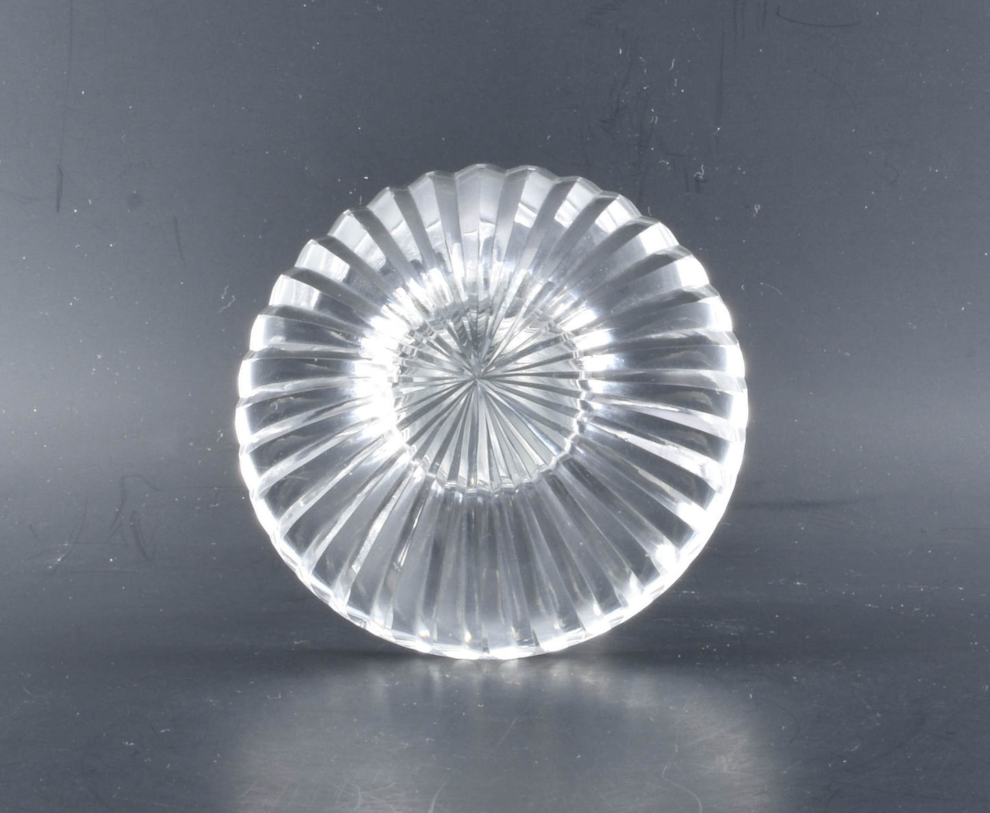 Ship's Decanter. Stepped prism and diamonds.