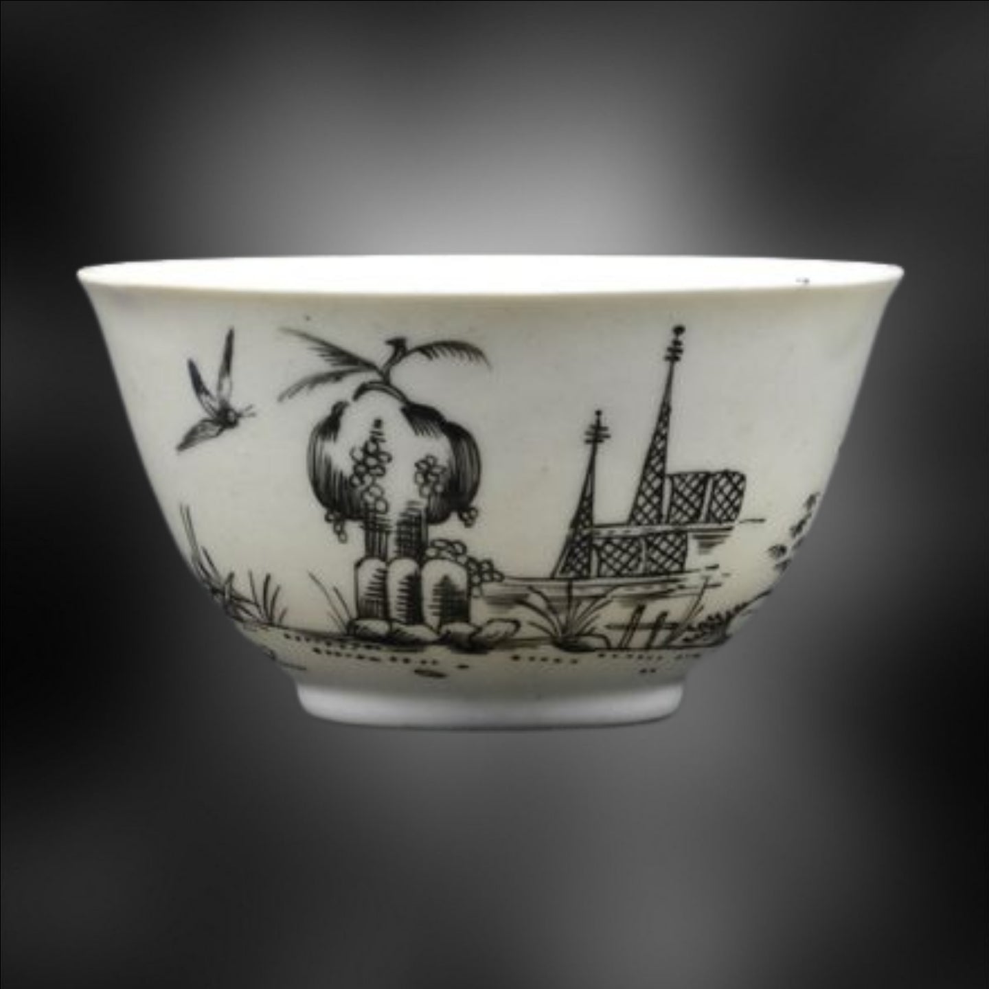 Tea Bowl & Saucer - Boy on a Buffalo