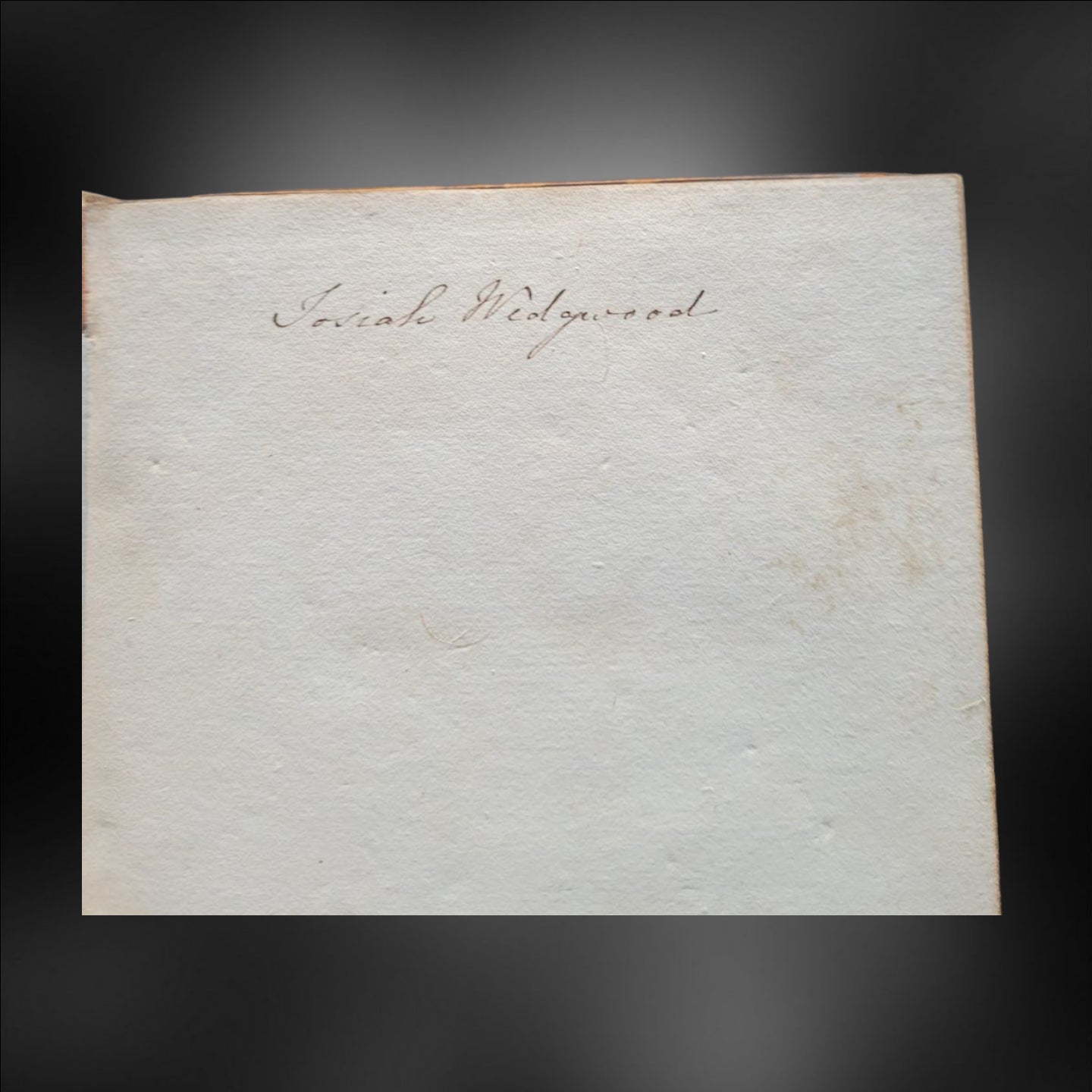 Book from Josiah Wedwood's Library