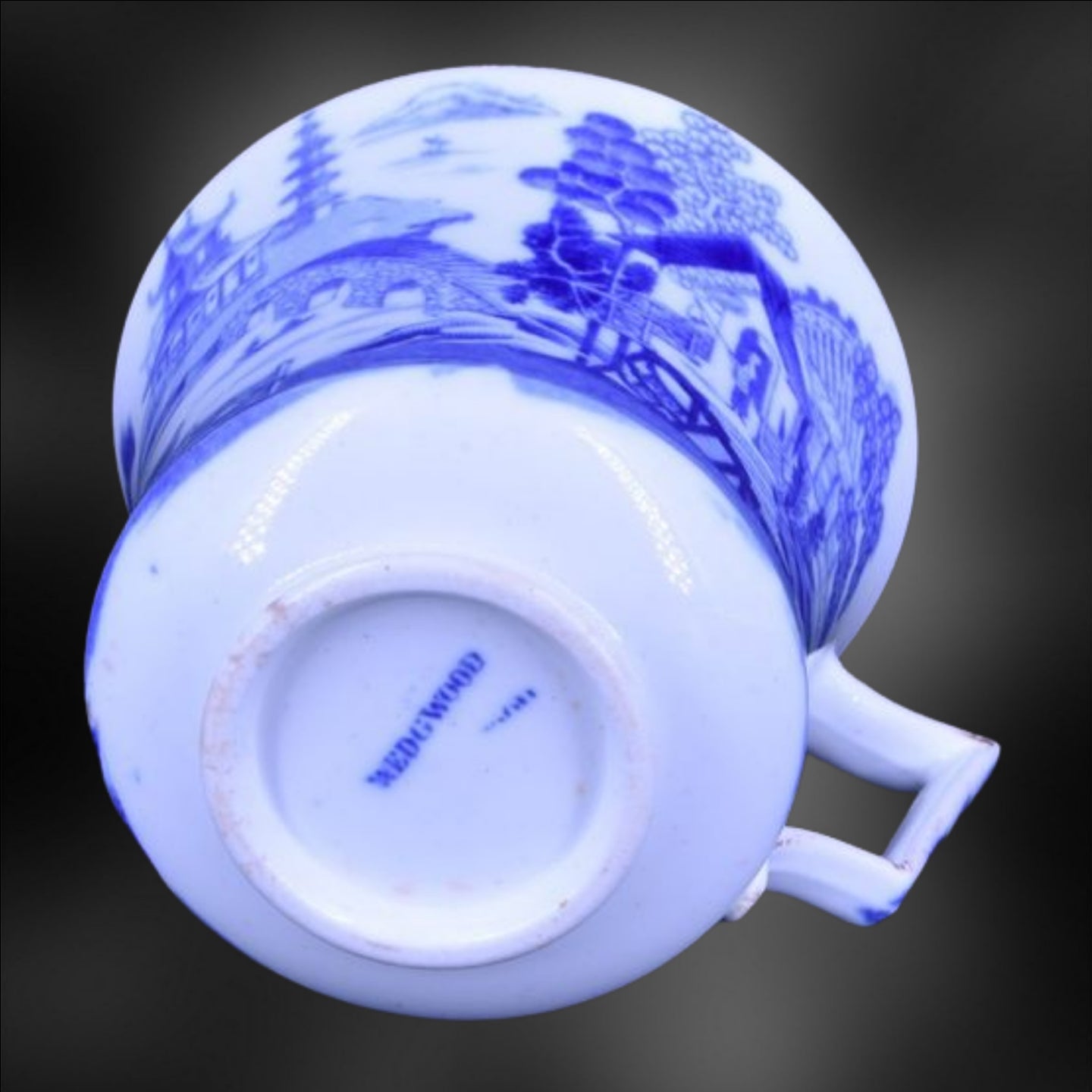 Coffee Cup & Saucer - Chinese Temple Scene
