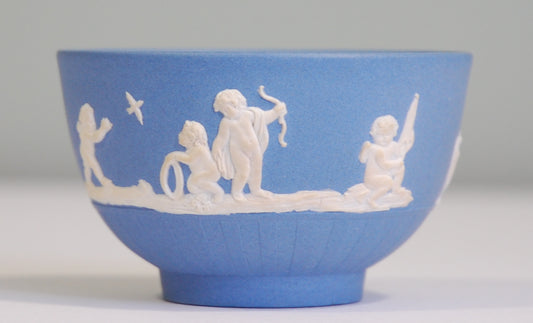 Tea bowl; Boys at Play; Engine turning