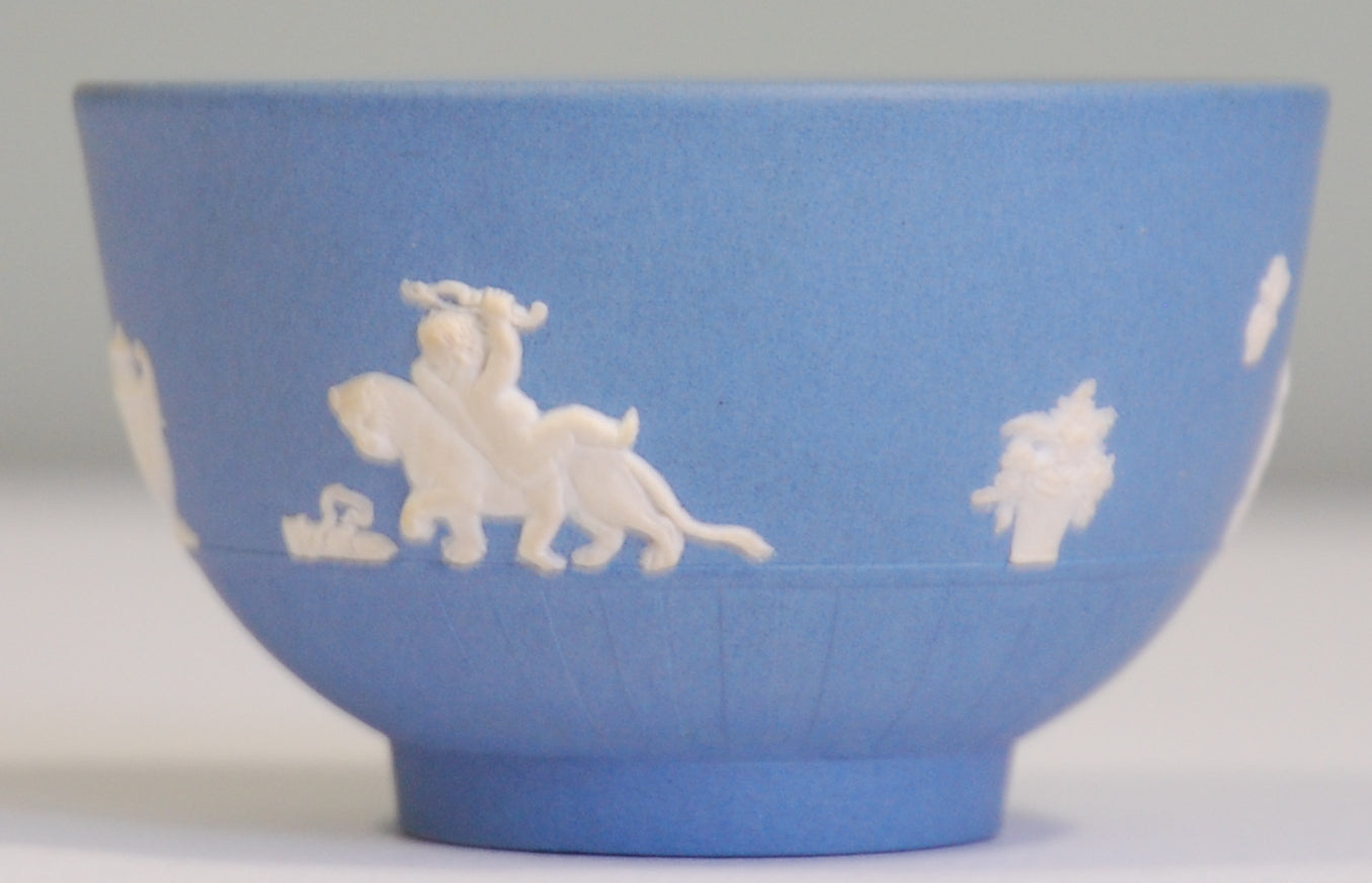 Tea bowl; Boys at Play; Engine turning
