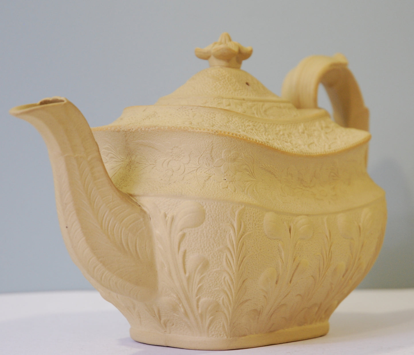 Caneware teapot