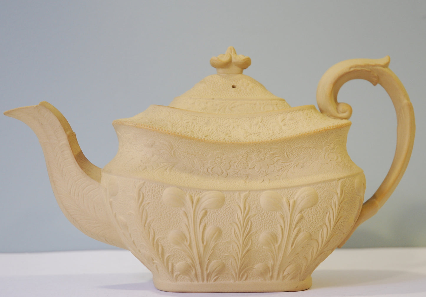 Caneware teapot