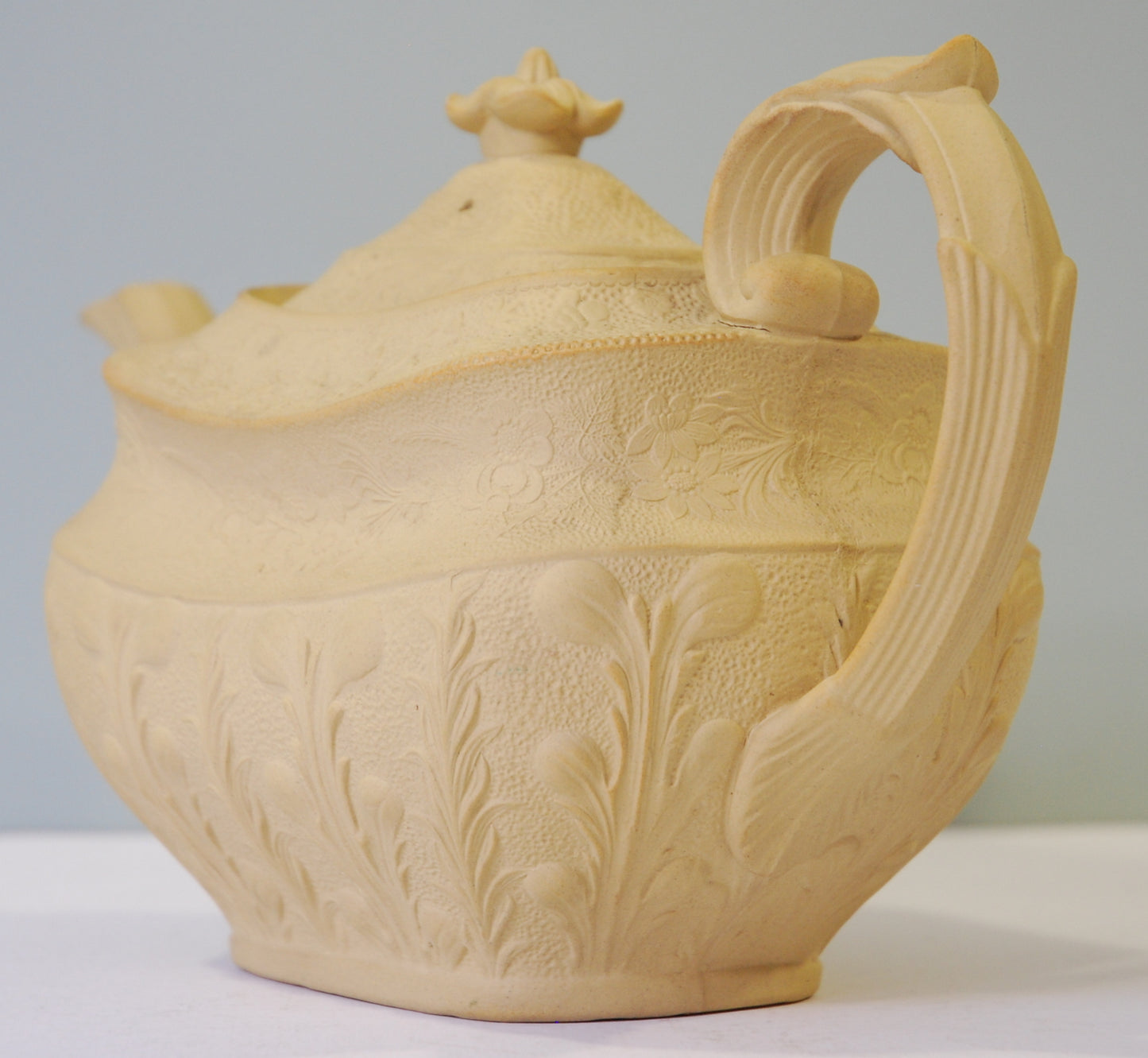 Caneware teapot