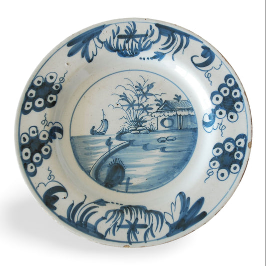 Plate: Boat in sail