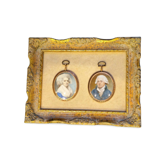 Pair portrait miniatures