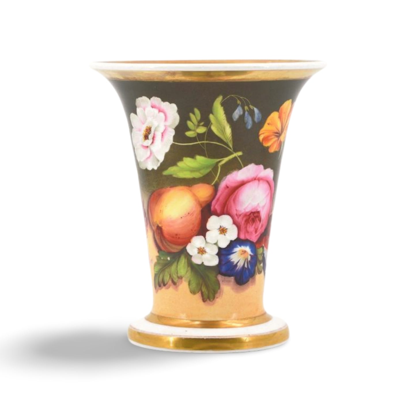 Vase, painted with flowers