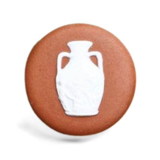 WIS Seminar Button - White on Terracotta
