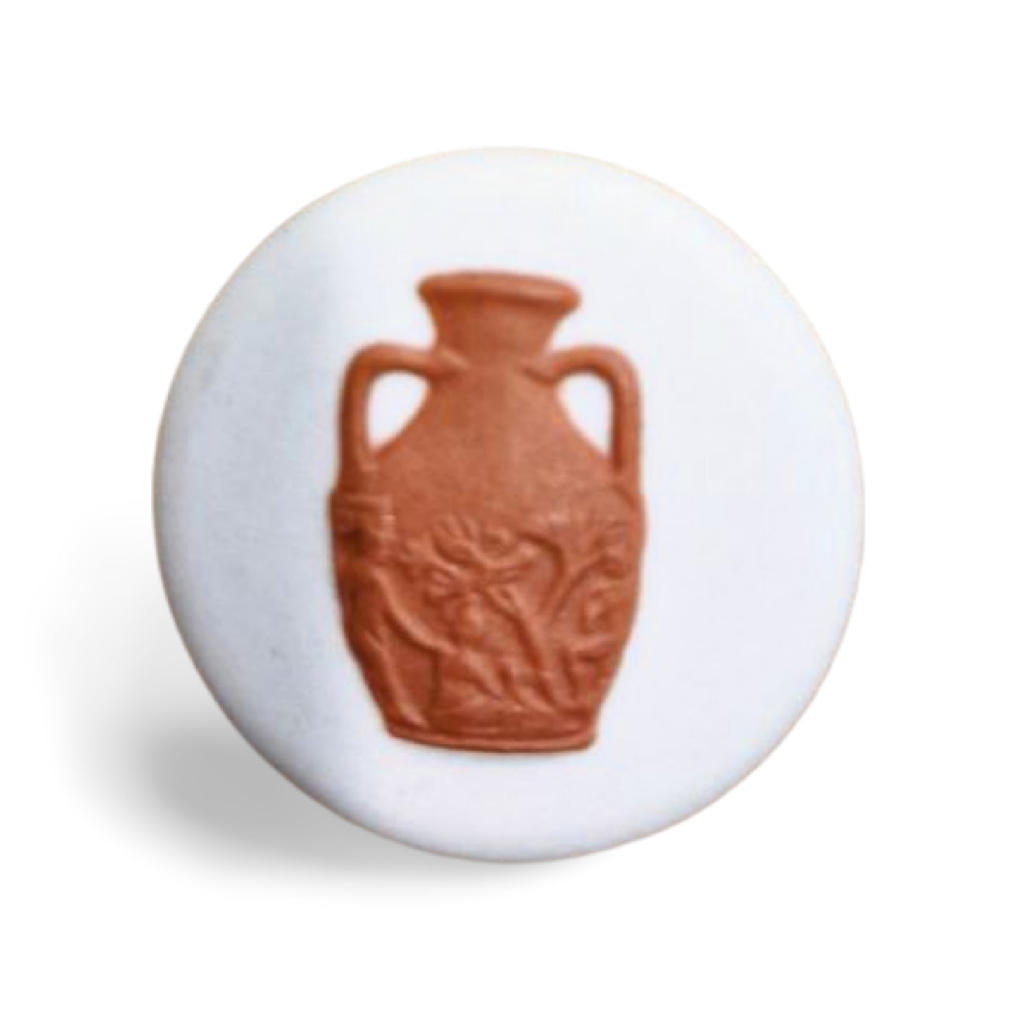 WIS Seminar Button - Terracotta  on White