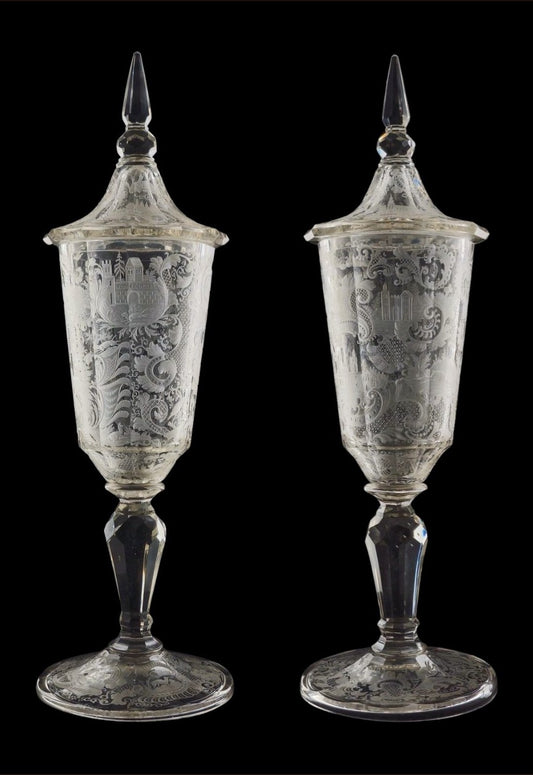 Pair of Covered Vases