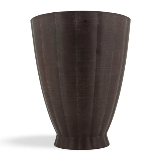 Keith Murray bronze basalt vase