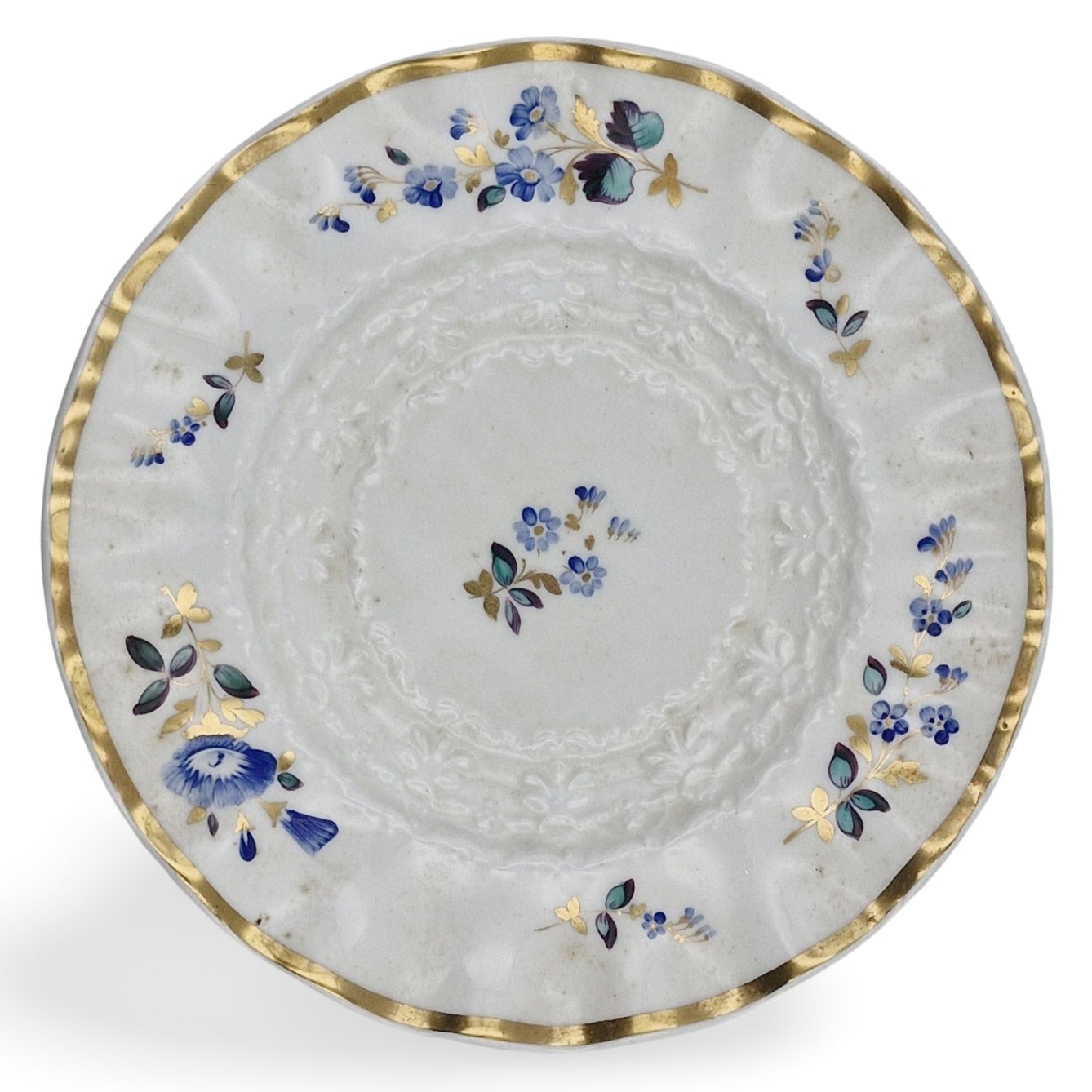 Plate, morning glory