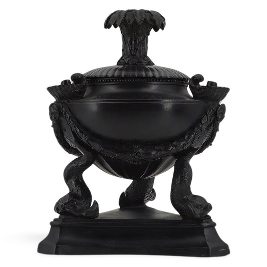 Dolphin oil lamp