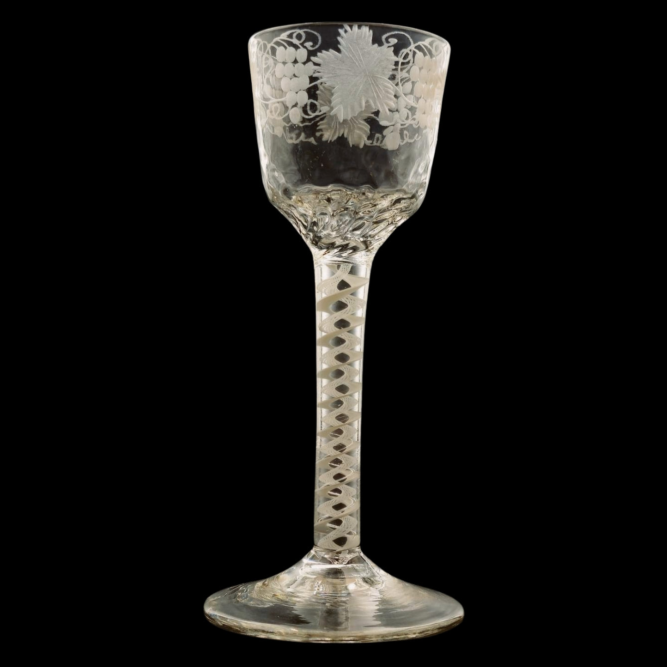 Pair of Georgian Wine Glasses